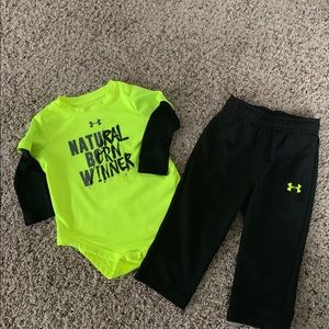 Infant 9/12 mo Under armour outfit
